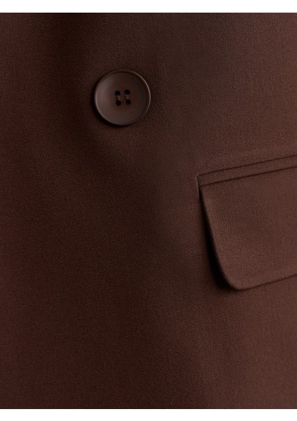 60767 Blazer Ceket-Koyu Kahve fırsatları