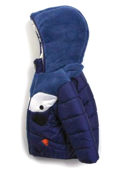 Yeni Trend Sevimli Dinazor Figürlü Welsoft Kulaklı Kapüşonlu Kışlık Içi Peluş Erkek Bebek Mont Şişme modelleri