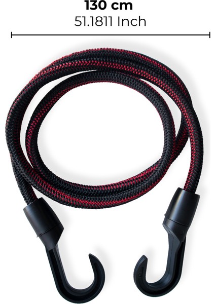 Kancalı Bagaj Lastiği -130 cm Kırmızı Poli İp Yapılı Gergi Lastiği fiyatları