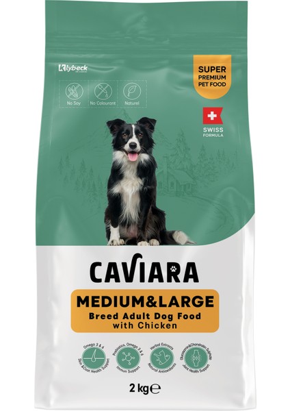 Tavuklu Orta & Büyük Irk Yetişkin Köpek Maması 2 kg