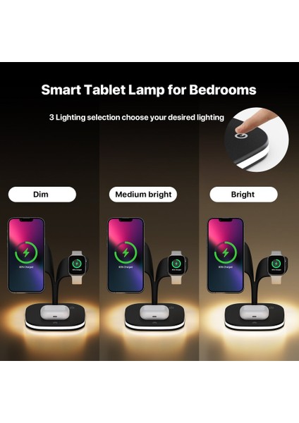 YD-UD22 Kablosuz Şarj Masaüstü Set - Siyah modelleri