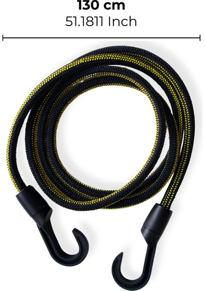 Kancalı Bagaj Lastiği -130 cm Sarı Poli İp Yapılı Gergi Lastiği fiyatları