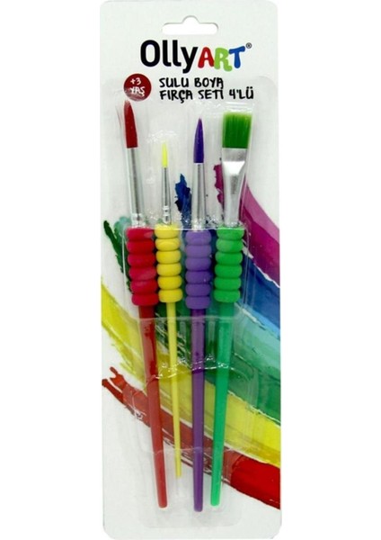 Ollyart Sulu Boya Fırça Seti 4'lü fiyatları