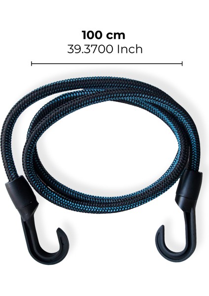 Kancalı Bagaj Lastiği -100 cm Mavi Poli Ip Yapılı Gergi Lastiği fiyatları