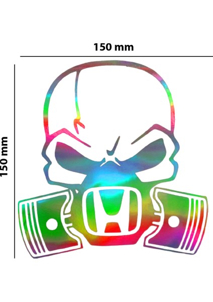 Honda Amblem Hologram Sticker – Işık Vurunca Renk Değiştirir – Modifiye Dekarasyon Sticker Araç,kask, Cam Uyumlu,düz ve Prüzsüz Yüzeyler