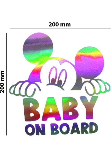 Babbyonboard Hologram Sticker – Işık Vurunca Renk Değiştirir – Modifiye Dekarasyon Sticker Araç,kask, Cam Uyumlu,düz ve Prüzsüz Yüzeyler