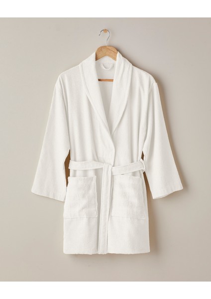 Bubble Pamuk Bornoz L-Xl Ekru