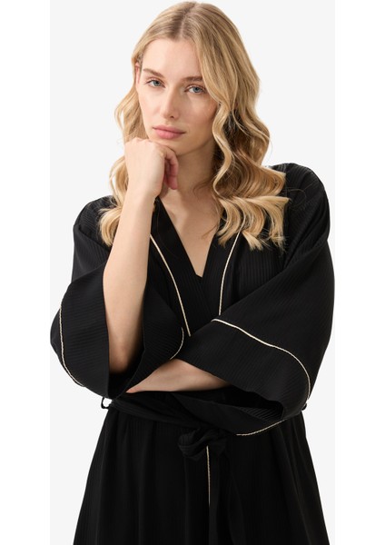 Kadın Sabahlık 51908 - Siyah
