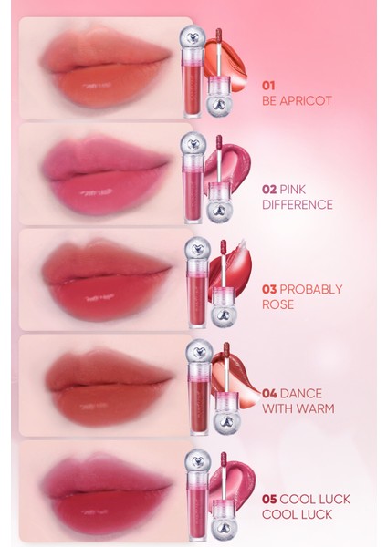 Su Bazlı, Ağırlık Hissi Oluşturmayan, Jel Dokulu Tint PERIPERA Ink Jellable Tint 02 Pink Difference modelleri