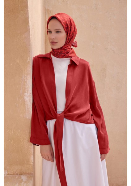 Tivil İpek Eşarp 4102 - 40 Bordo Karışık Desen fiyatları