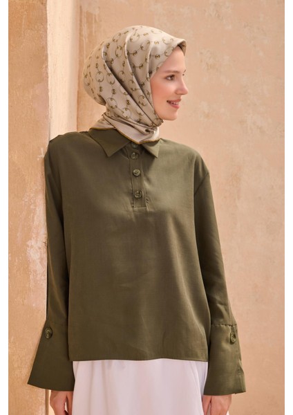 Tivil İpek Eşarp 4109 - 02 Vizon Karışık Desen fiyatları