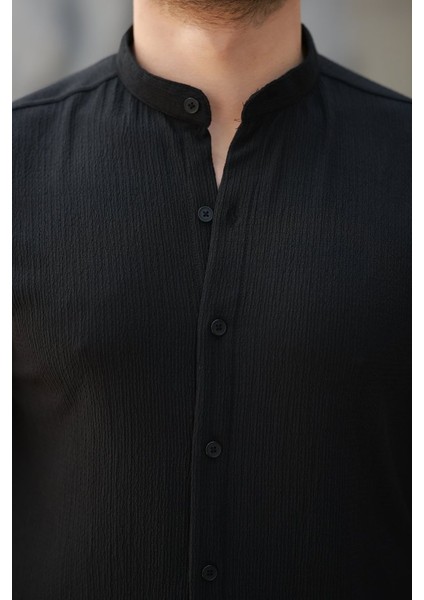 Erkek Hakim Yaka Kısa Kollu Gömlek modelleri