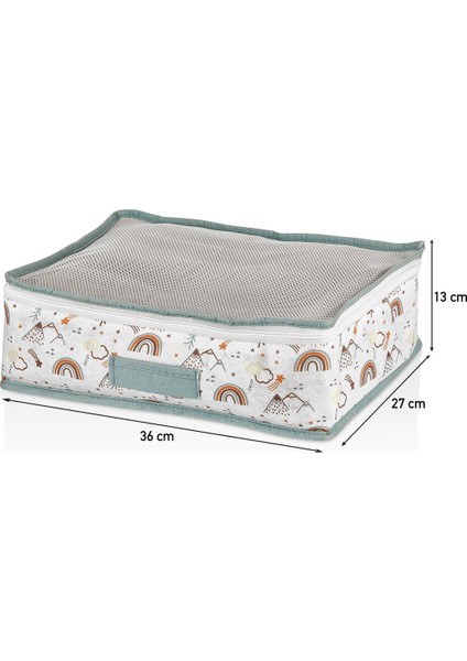 Rainbow Serisi 6 Parça Bebek Bakım Çantası Seti - Yeşil Keçe Kumaş El Çantası (36x27x14 cm) ve Farklı Boyut Seçenekleri modelleri