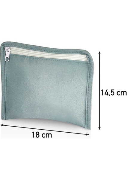 Rainbow Serisi 6 Parça Bebek Bakım Çantası Seti - Yeşil Keçe Kumaş El Çantası (36x27x14 cm) ve Farklı Boyut Seçenekleri