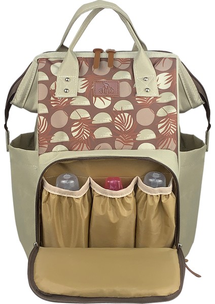 Paris Anneye Özel Suya Dayanıklı Bebek Bakım Sırt Çantası - 42x28x16 cm, %100 Polyester, Termal Bölmeli