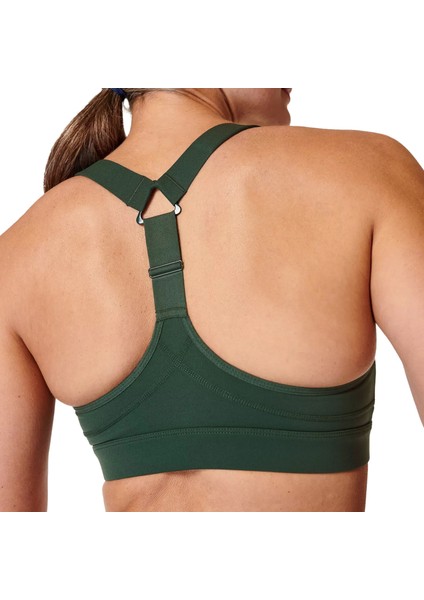 Power Medium Support Sports Bra Kadın Yeşil Fitness Bra