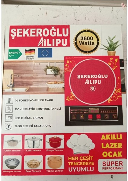 Şekeroğlu Ailipu Bütün Tencereleri Kabul Eden Elektrikli Ocak 3600 Watt modelleri