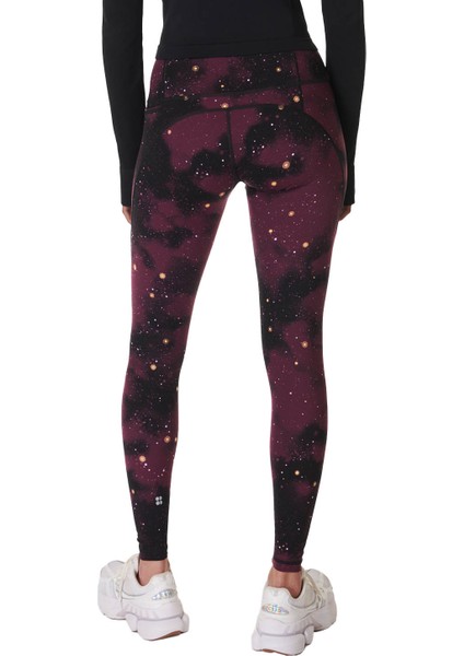 Power 7/8 Workout Leggings Kadın Mor Koşu Tayt
