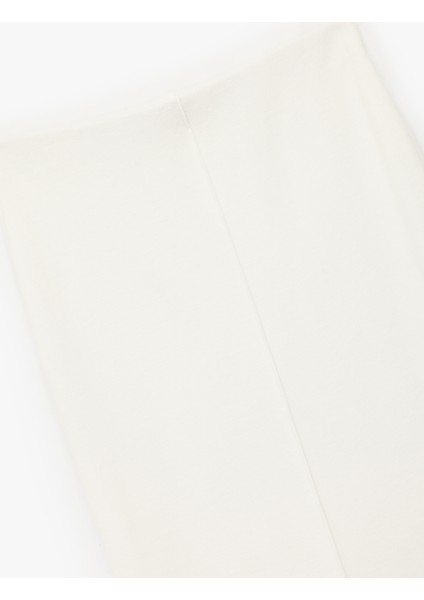 Slim Fit Midi Nervür Detaylı Kalem Etek modelleri