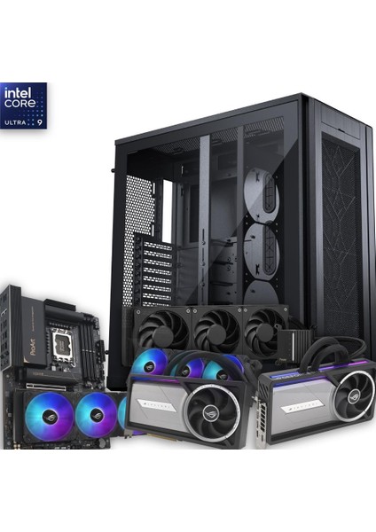 Ultra 9 285K 256GB Ddr5 4tb M2 + 14TB HDD Rtx 5090 Lc x 2 Sıvı Soğutuculu (Çift Ekran Kartı) W11P
