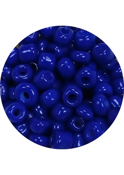 Dökme Cam Kum Boncuk Büyük Boy (6/0) 4 mm - 20 Gram - Koyu Mavi - BNC103 fiyatları