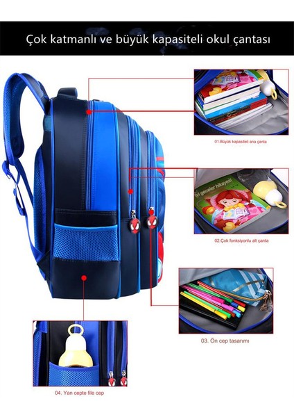 3D Stereo Desen Hafif Öğrenci Sırt Çantası Su Geçirmez Omurga Sert Kabuk Karikatür Çocuk Sırt Çantası (Yurt Dışından) fiyatları