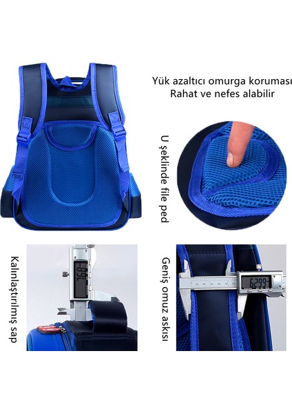 3D Stereo Desen Hafif Öğrenci Sırt Çantası Su Geçirmez Omurga Sert Kabuk Karikatür Çocuk Sırt Çantası (Yurt Dışından) modelleri