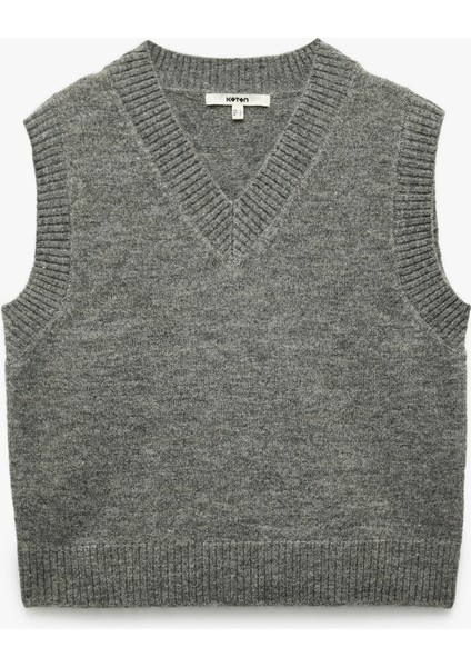 V Yaka Kolsuz Triko Süveter modelleri