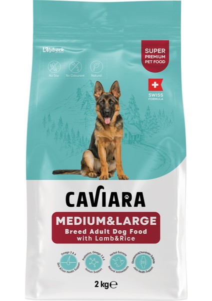 Kuzu Etli ve Pirinçli Orta & Büyük Irk Yetişkin Köpek Maması 2 kg