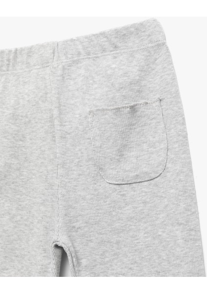 Beli Lastikli Cep Detaylı Kaşkorse Basic Tayt modelleri