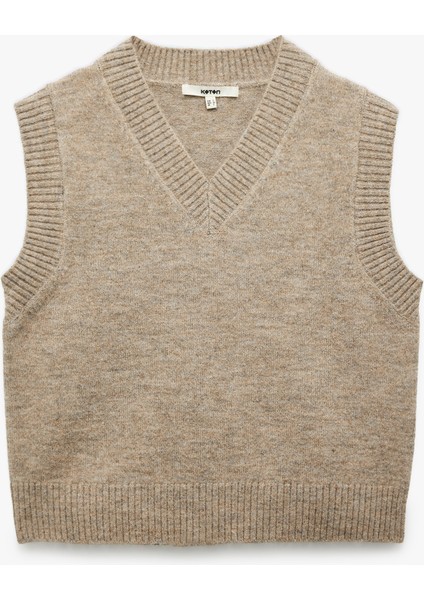 V Yaka Kolsuz Triko Süveter modelleri