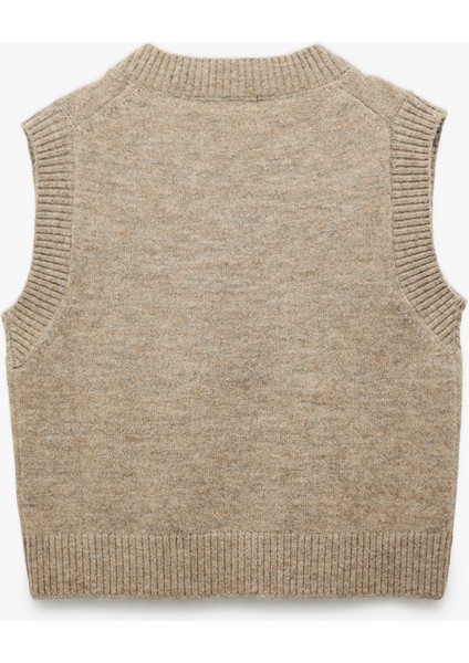 V Yaka Kolsuz Triko Süveter fırsatları