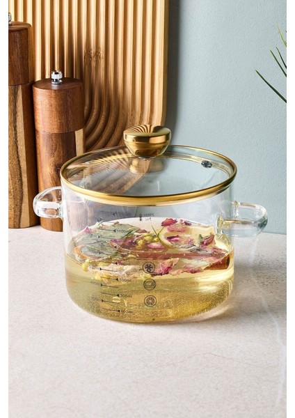 Sean Gold 1300 ml Borosilikat Cam Tencere modelleri