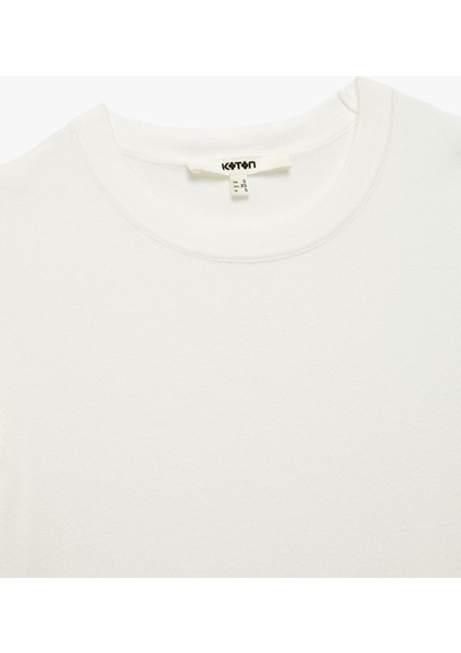 Kısa Kollu Bisiklet Yaka Basic Triko Kazak indirimleri