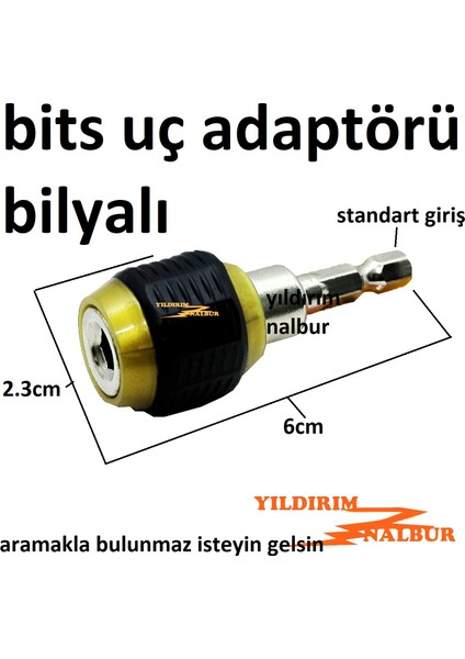 Bits Uç Adaptörü Bilyalı Ph Yıldız Uç Tutucu Adaptör Tombul Tip fiyatları