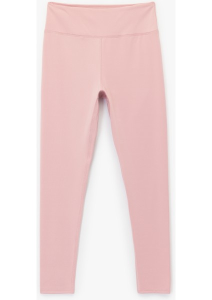 Standart Bel Skinny Fit Dikiş Detaylı Spor Tayt