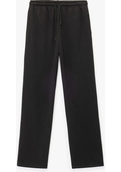 Normal Bel Üç Iplik Nervürlü Cepli Eşofman Altı