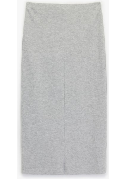 Slim Fit Midi Nervür Detaylı Kalem Etek fiyatları