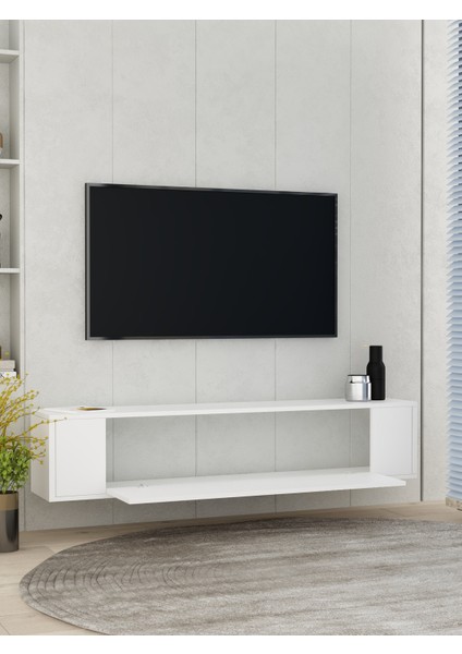 RESTOL2DD Duvara Montaj Tv Sehpası Beyaz-Beyaz fiyatları
