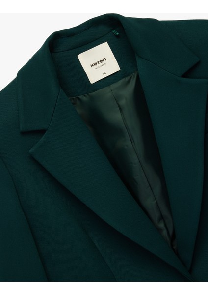 Cepli Düğmeli Kruvaze Uzun Kollu Gabardin Kumaş Blazer Ceket modelleri