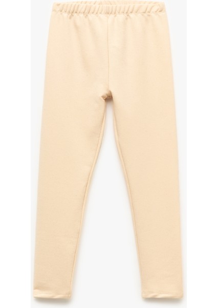 Beli Lastikli Pamuk Karışımlı Simli Uzun Tayt fiyatları