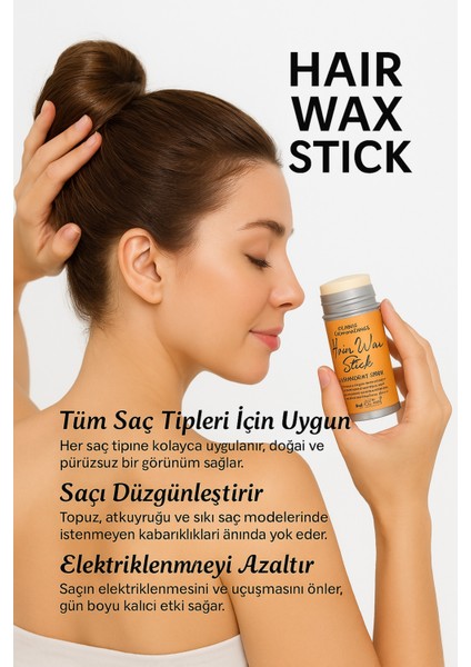 Stick Wax 75 gr Güçlü Tutuş Parlak Görünüm Doğal Balmumu ve Yağ İçerikli Normal Saçlar fiyatları