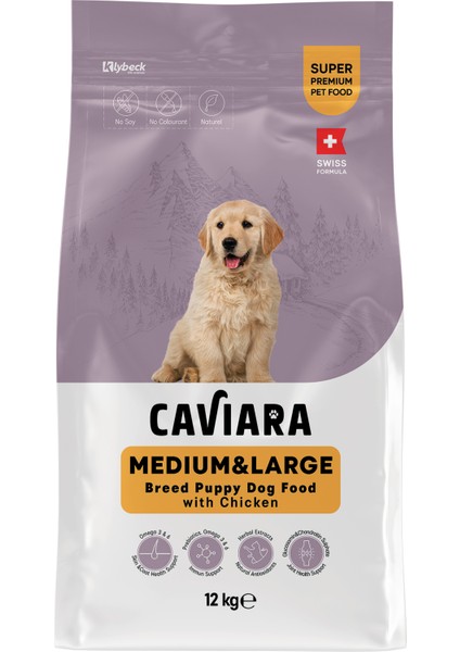 Tavuklu Orta & Büyük Irk Yavru Köpek Maması 12 kg