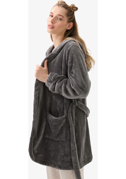 Kadın Polar Sabahlık 51933 - Antrasit fiyatları
