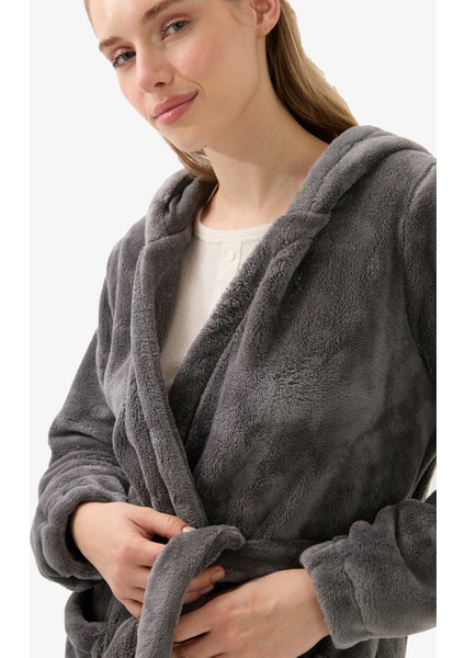 Kadın Polar Sabahlık 51933 - Antrasit modelleri