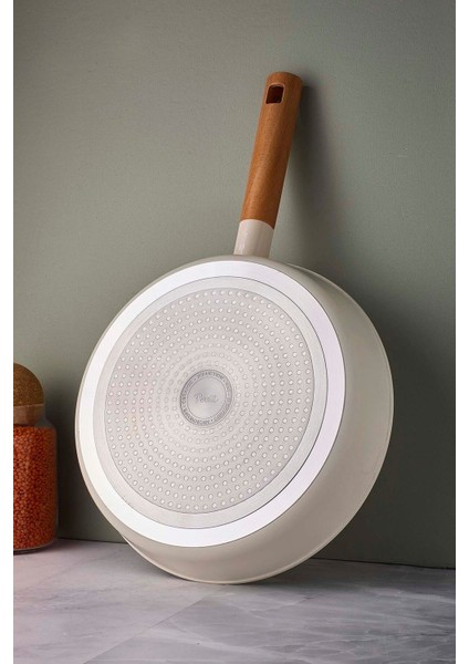 Cookwood Beige 9 Parça Tencere Tava Seti Indüksiyon Tabanlı Ahşap Saplı fiyatları