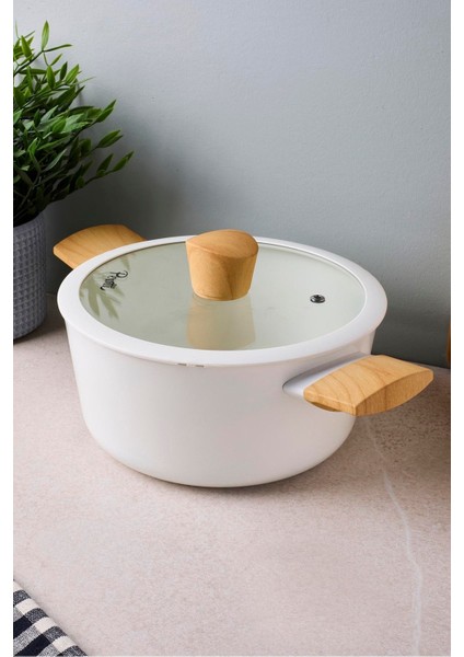 Danish Cook Beige Indüksiyon Tabanlı Derin Tencere 20 cm fiyatları