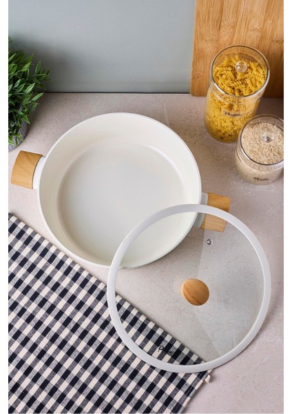 Danish Cook Beige Indüksiyon Tabanlı Karnıyarık Tencere 28 cm modelleri