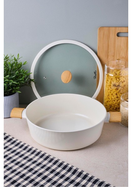 Danish Cook Beige Indüksiyon Tabanlı Karnıyarık Tencere 28 cm fırsatları