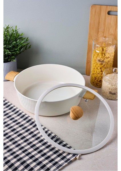 Danish Cook Beige Indüksiyon Tabanlı Karnıyarık Tencere 28 cm indirimleri